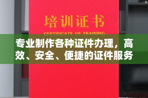 伊吾专业制作各种证件办理，高效、安全、便捷的证件服务